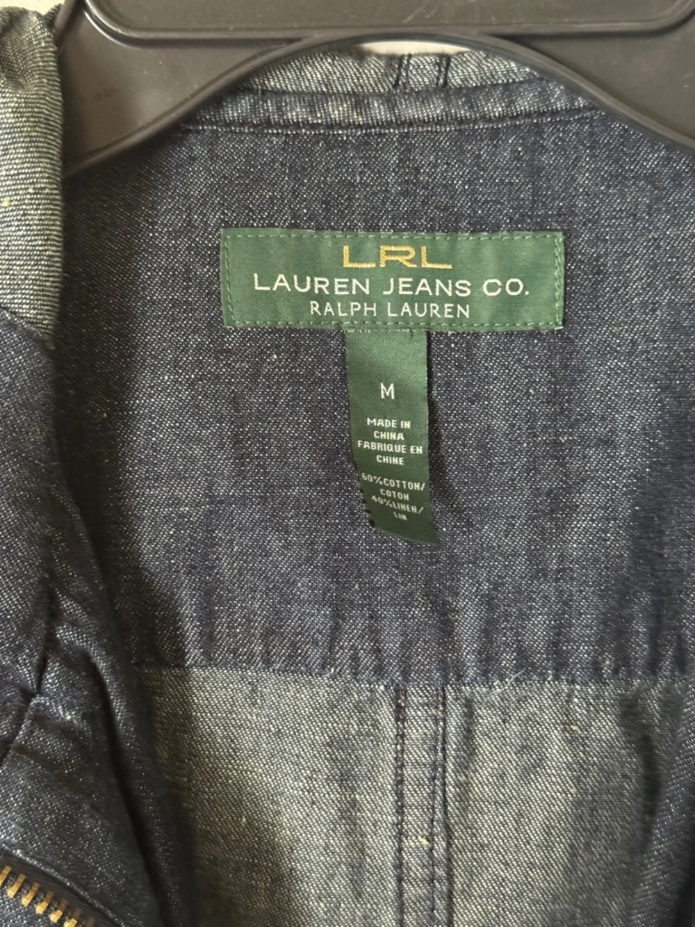 Ralph Lauren Indigo Denim Hooded Jean Jacket - Picture 2 of 3